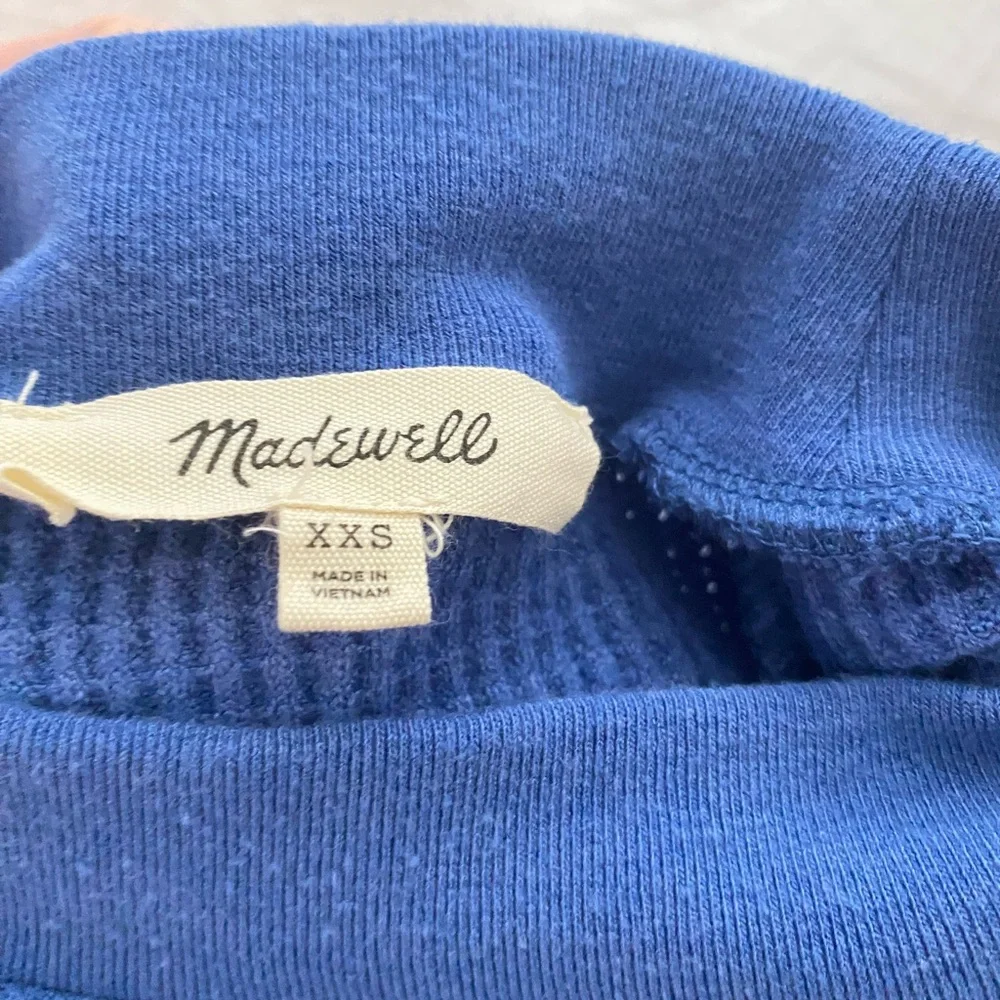 Madewell Classic Blue Knit Top - Picture 3 of 3